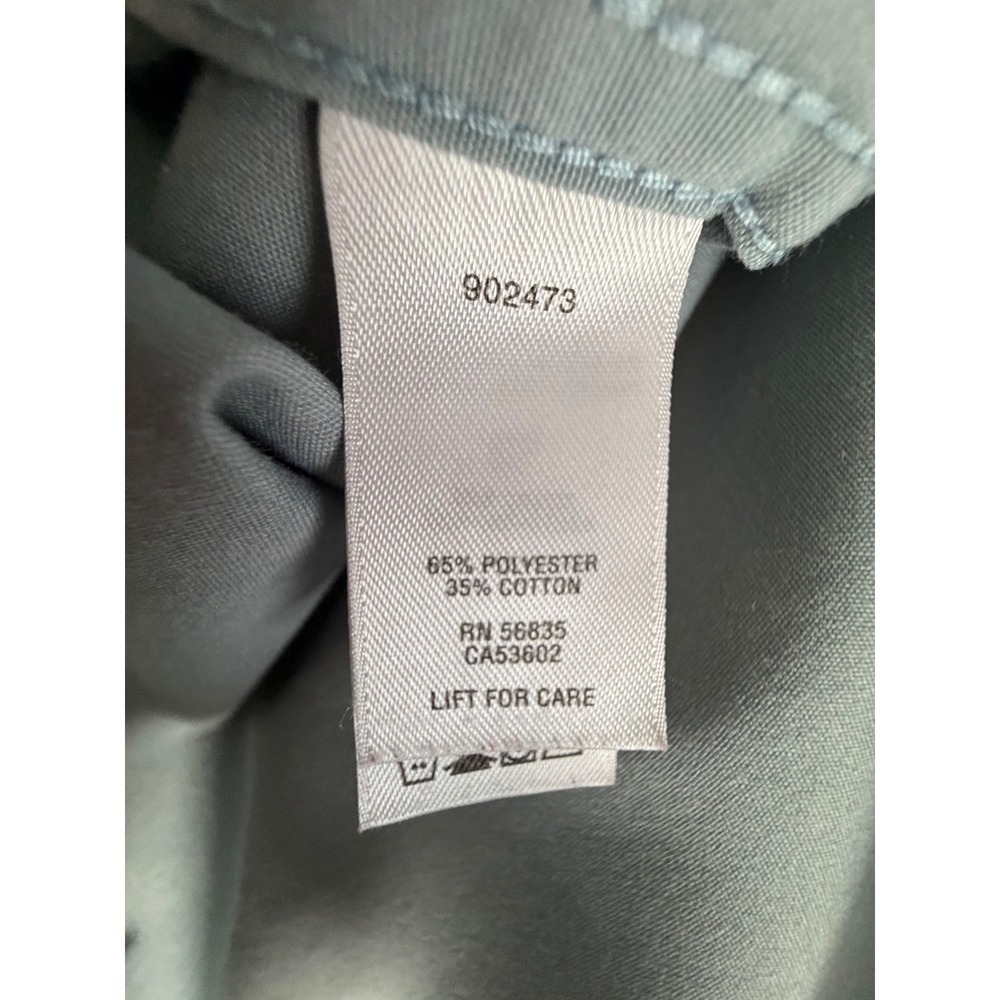 Cabelas Safari Series Mens Lg/Tall Blue Gray Short Sleeve Button Down Shirt -EUC - Picture 11 of 12